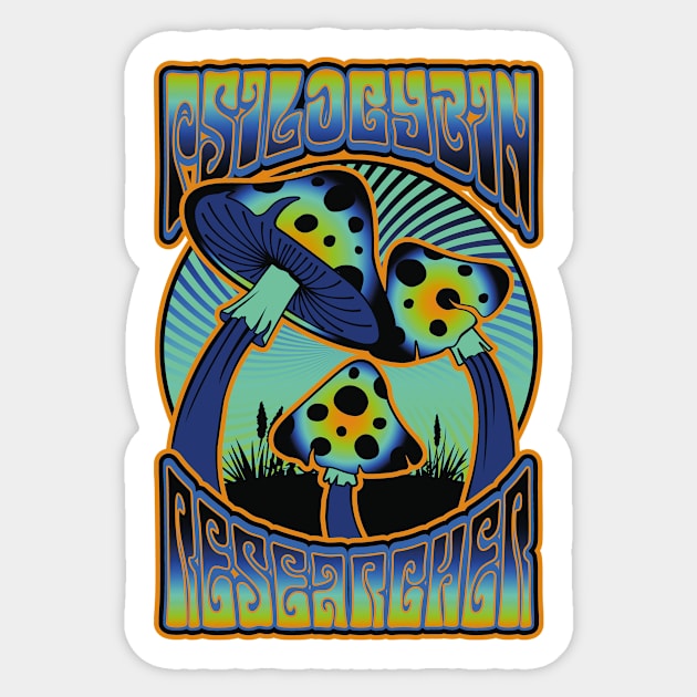 Psilocybin Researcher UV Sticker by Daribo